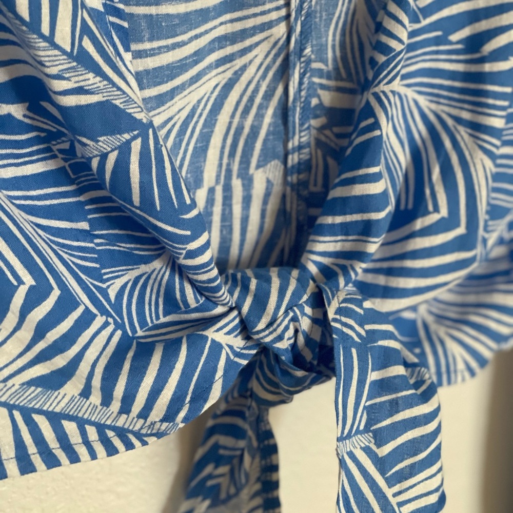 Floral Front Tie Crop Top Shade & Shore Women’s Size S - Picture 8 of 9